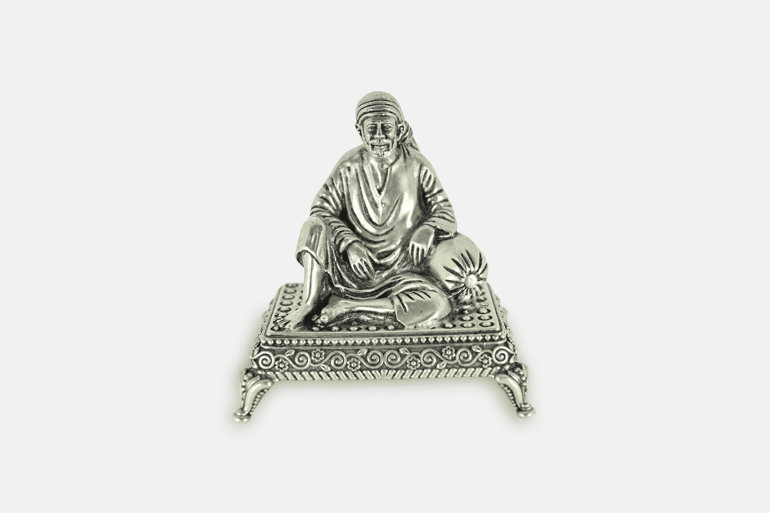 Silver Solid Sai Baba Murti