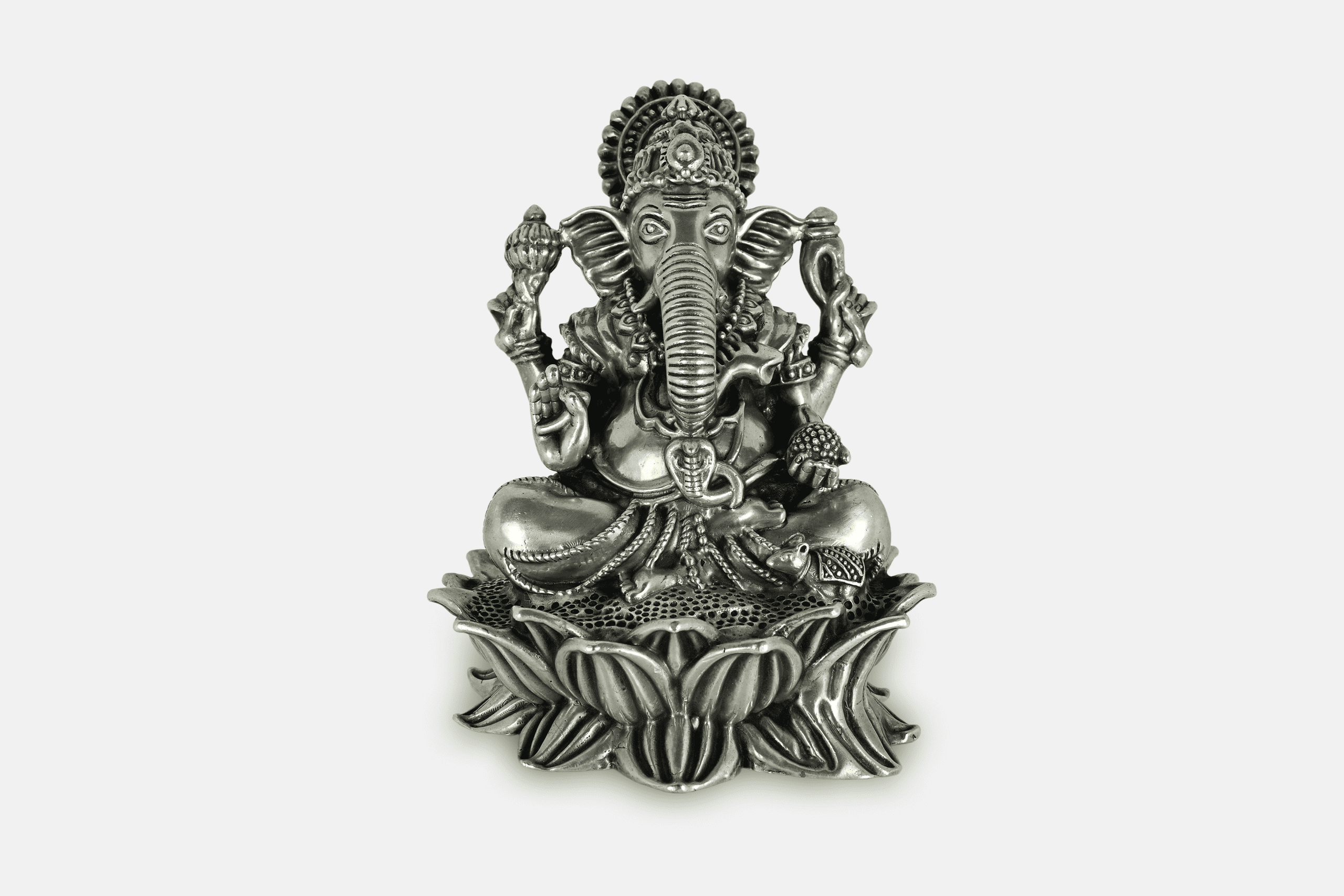 Kamal Vasini Ganesha Silver Murti