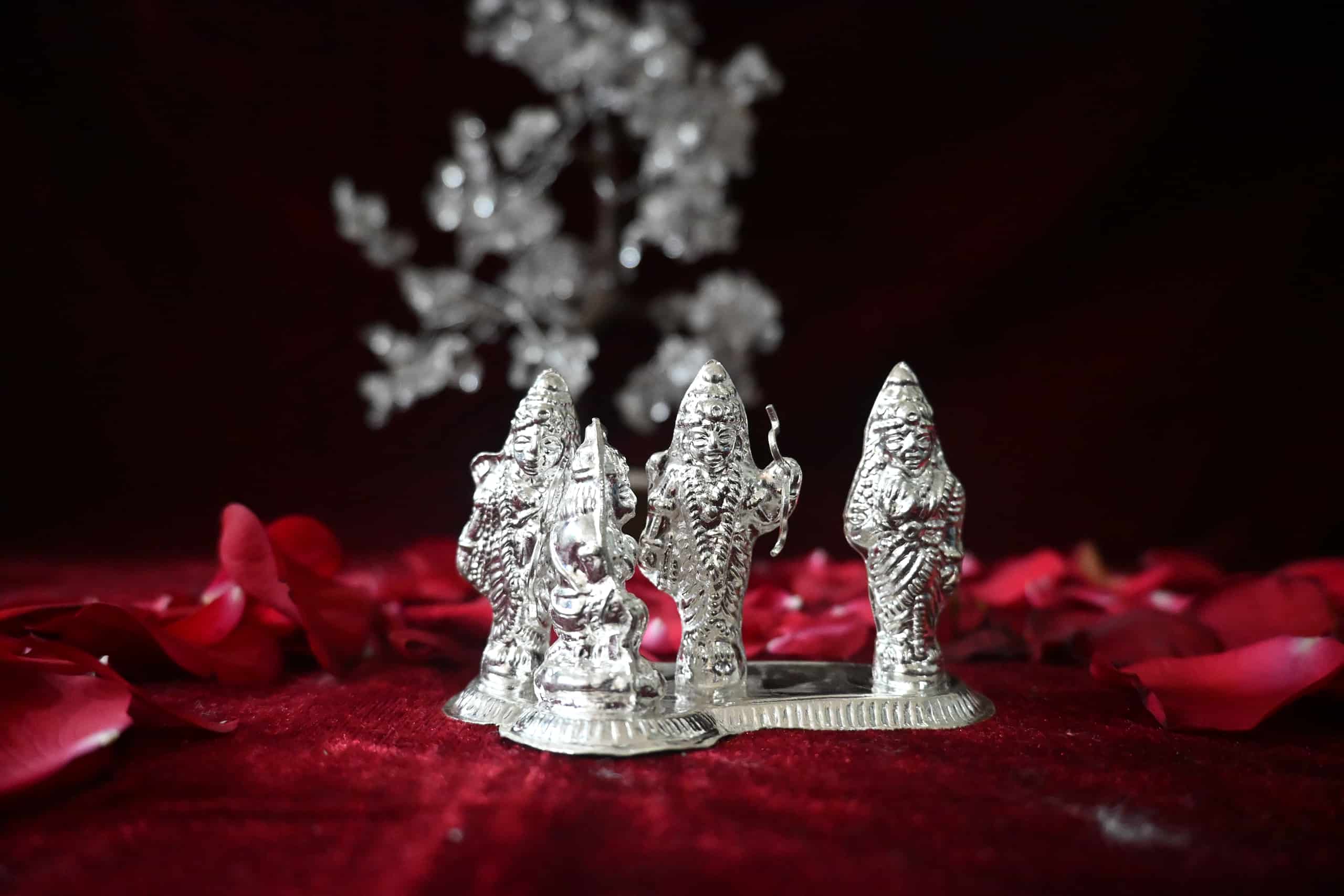 Divine Ram Parivar Silver Murti