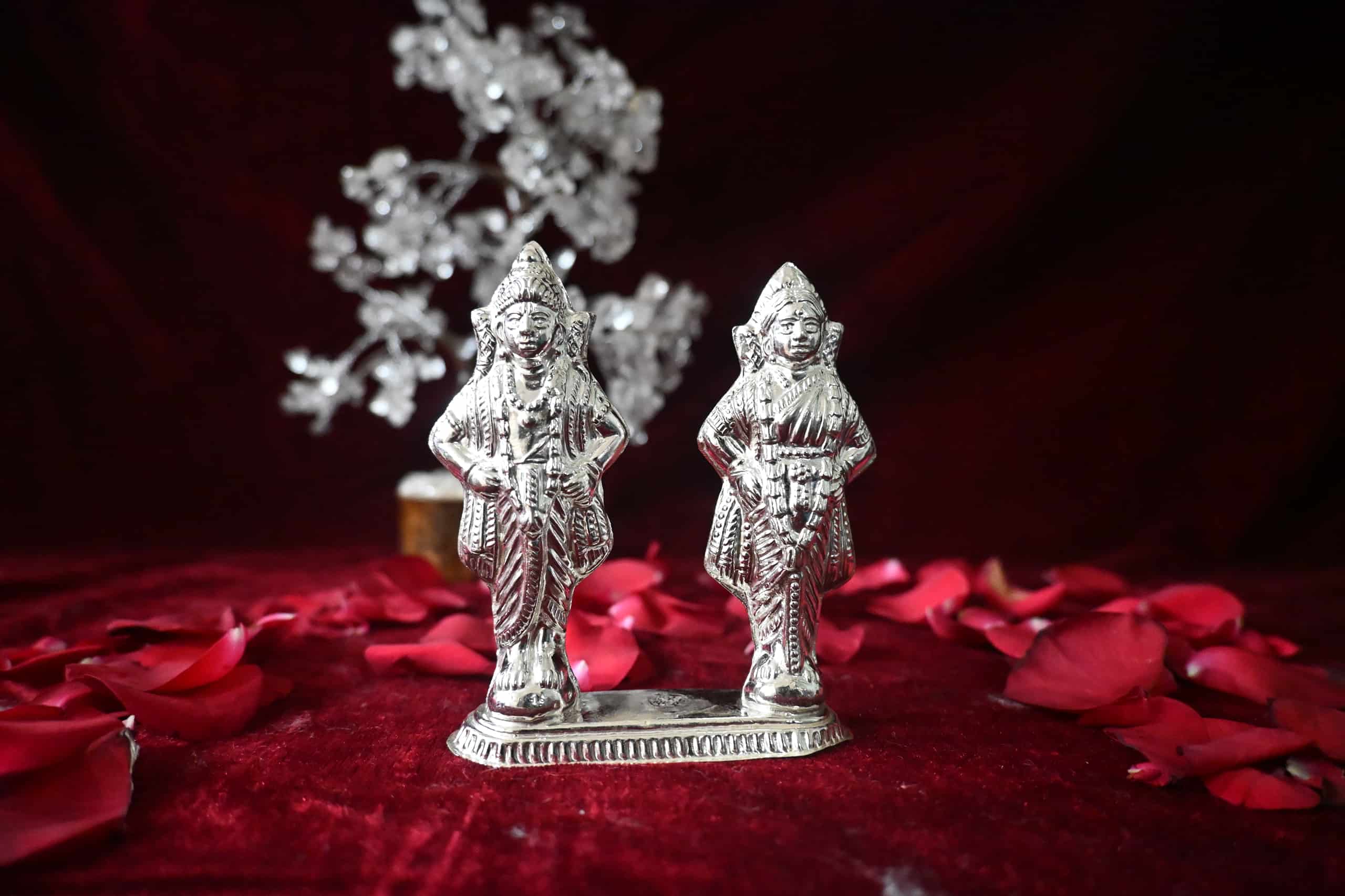 Vitthal Rukmini Pokal Silver Murti