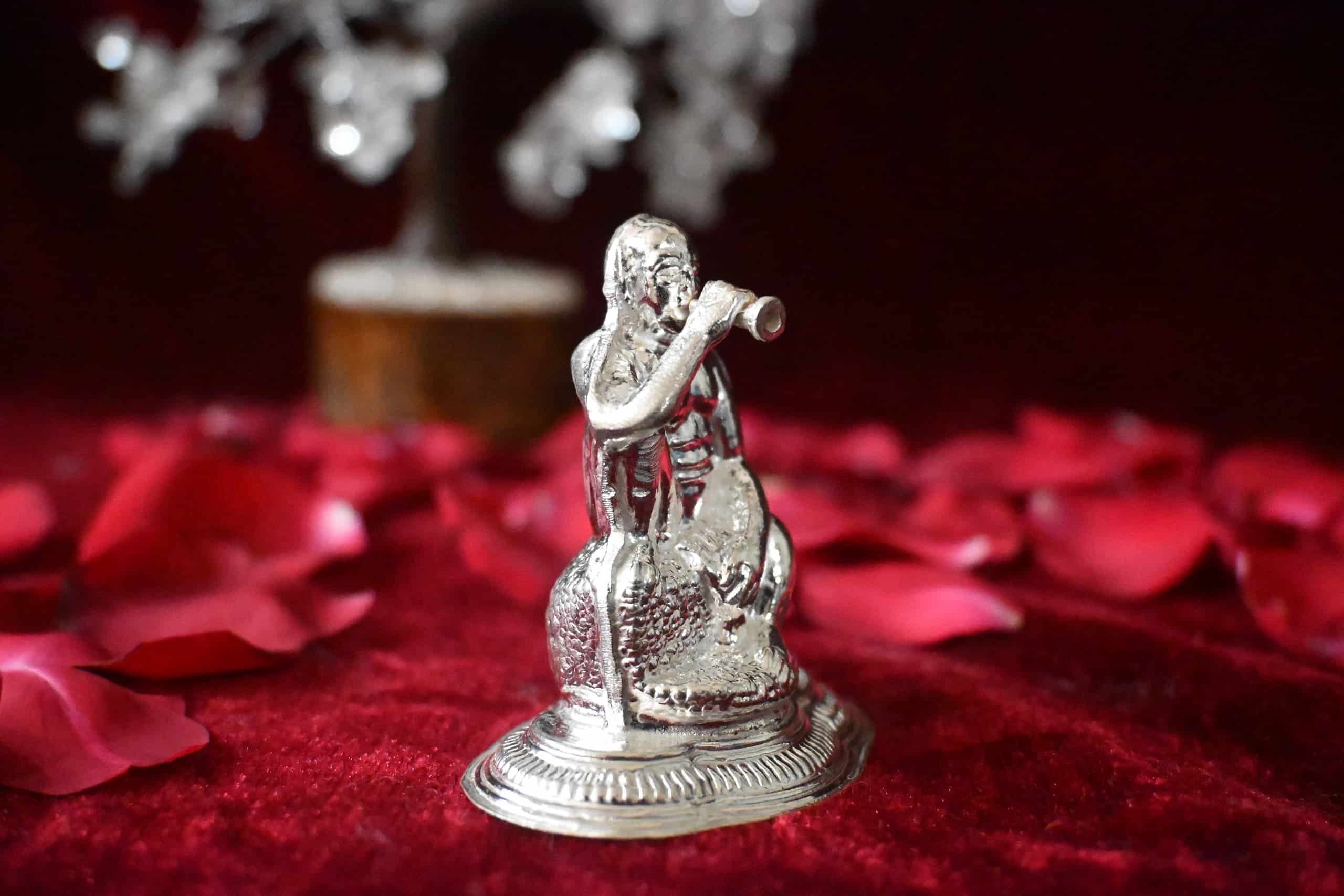 Gajanan Maharaj Silver Murti