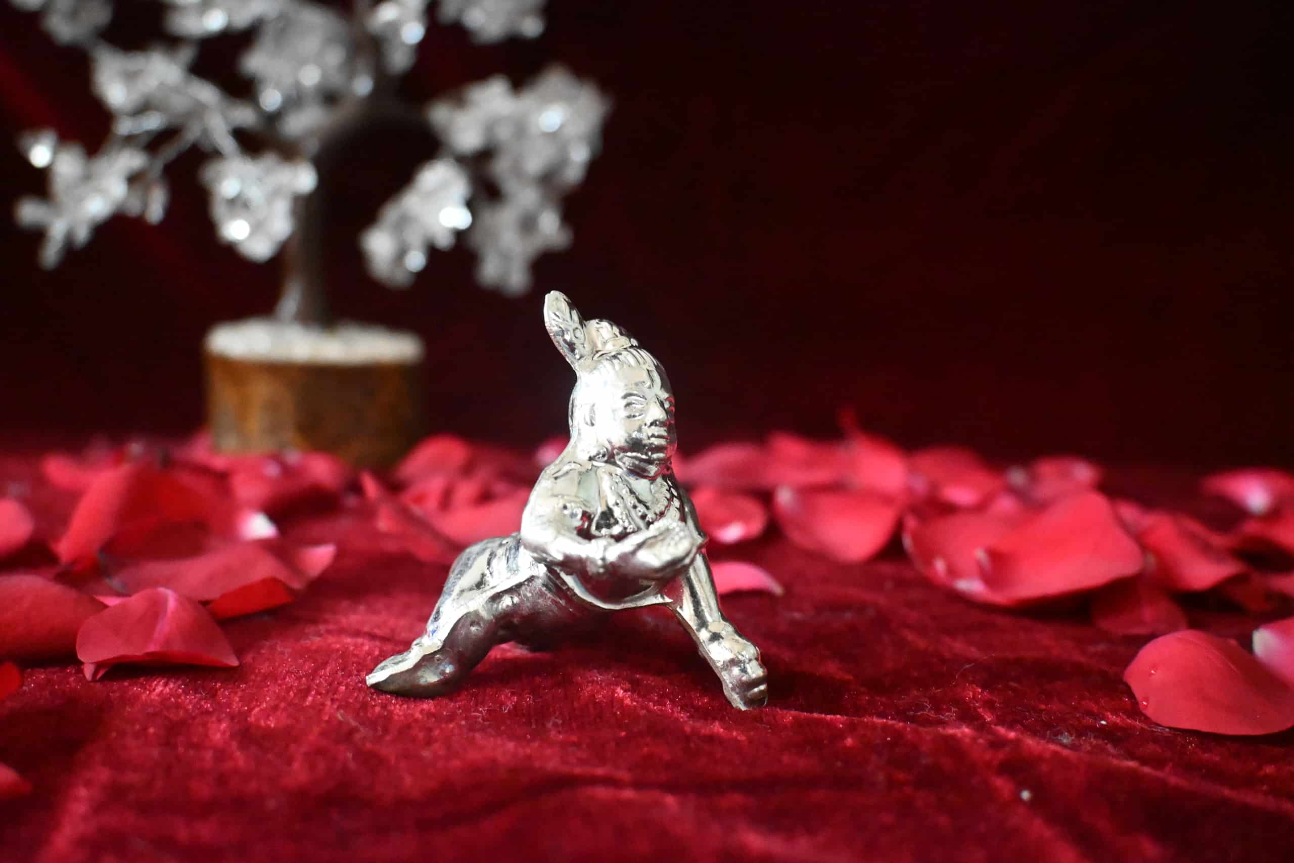 Bal Krishna Silver Murti